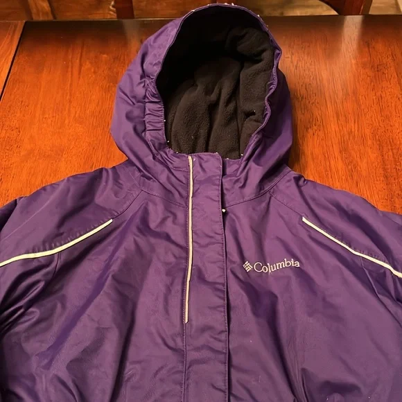 Columbia Girls Winter Coat Jacket size Small 7/8 with outgrown sleeves - Picture 1 of 11